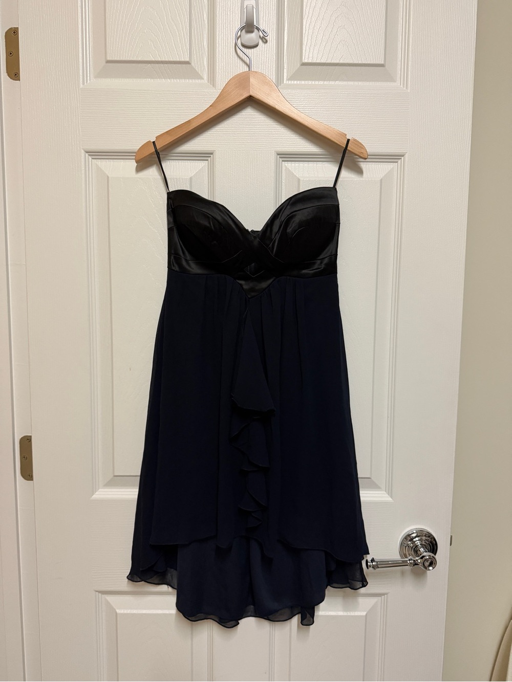 ASOS PETITE Strappy Navy and Black Cocktail Dress
